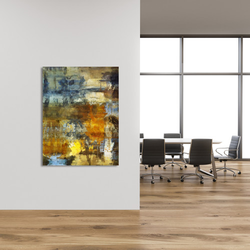 Fall Abstract Gallery Wrap Room Scene
