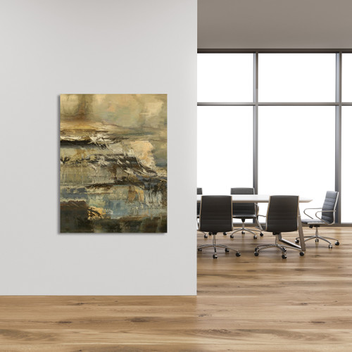 Winter Abstract Gallery Wrap Room Scene