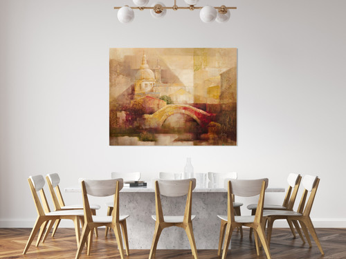Abstract Bridge Gallery Wrap Room Scene