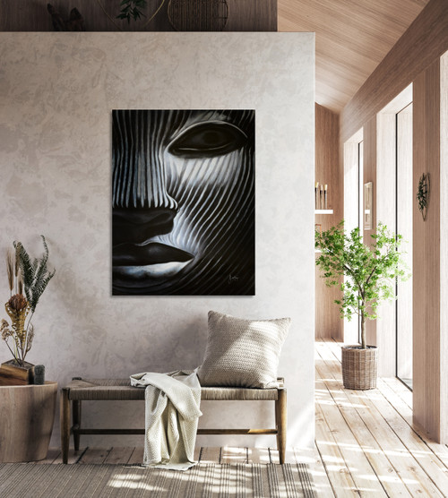 Masked Gallery Wrap Room Scene