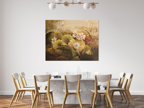 Lily Pad Fushion Gallery Wrap Room Scene