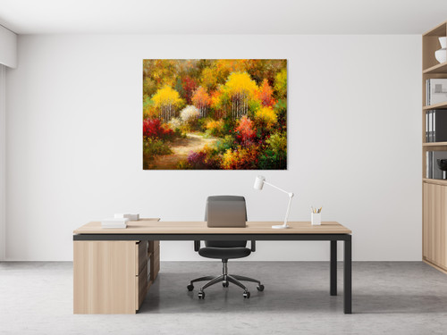 Vibrant Treescape Gallery Wrap Close Up Image