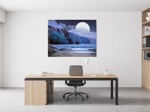 The Moon Gallery Wrap Close Up Image