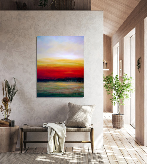 Earth Tone Gallery Wrap Room Scene