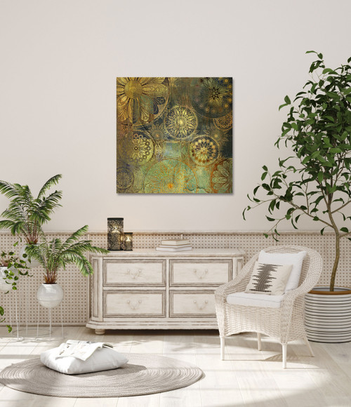 Guruv Medallion Gallery Wrap Close Up Image