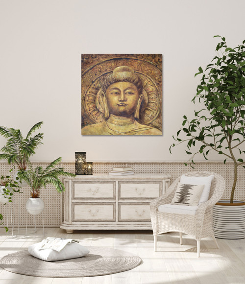 Rustic Buddha Gallery Wrap Close Up Image