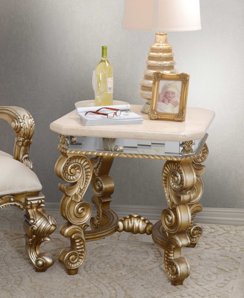 Platine Bella Accent Table Room Scene