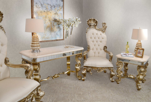 Platine Bella Accent Table Close Up Image