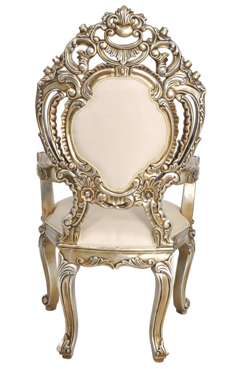 Platine Rococo Dining Arm Chair Room Scene