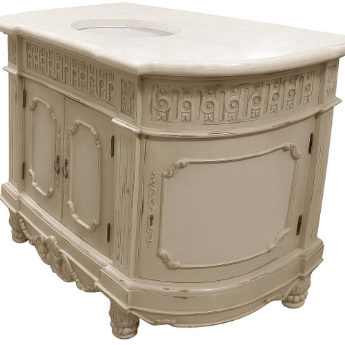 Essex Parchment 53 inch Vanity Side View