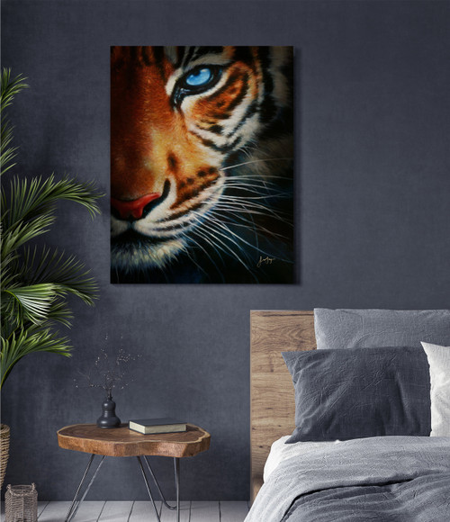 The Tiger Gallery Wrap Close Up Image