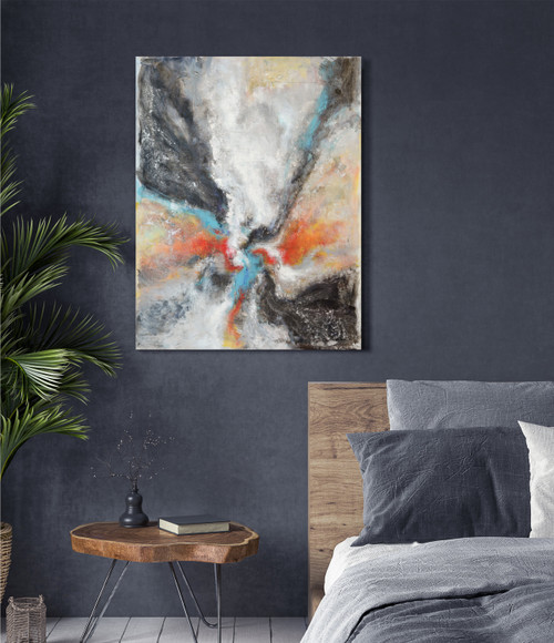 Abstract Gallery Wrap Close Up Image