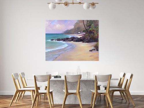 Tropical Beach Gallery Wrap Room Scene