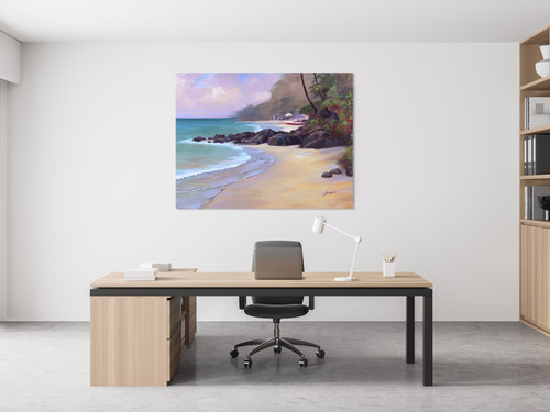 Tropical Beach Gallery Wrap Close Up Image