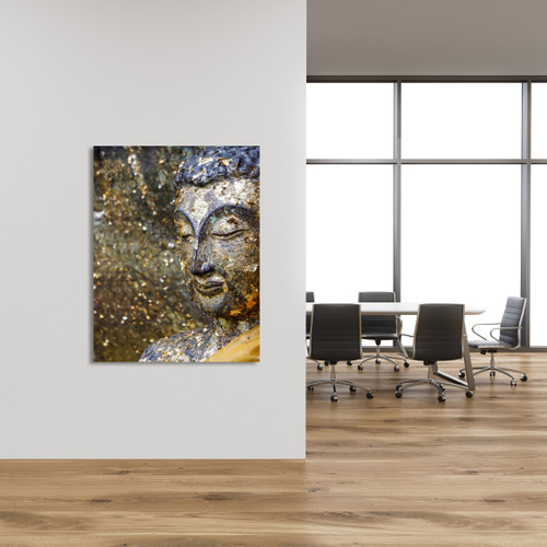 Glitter Stone Buddha Gallery Wrap Room Scene