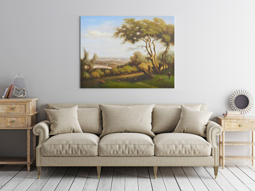 Artist Landscape Gallery Wrap Room Scene