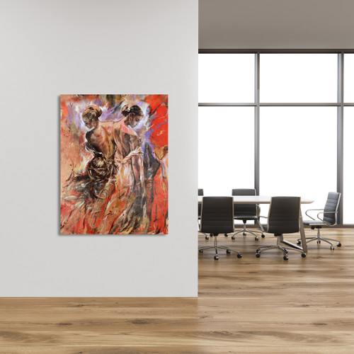 Dual Dancer Gallery Wrap Room Scene