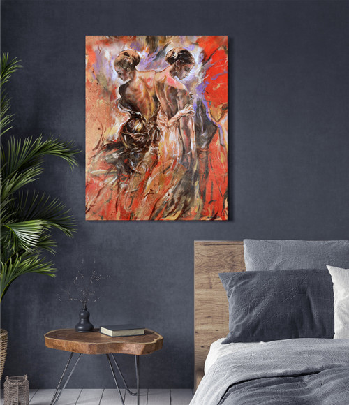 Dual Dancer Gallery Wrap Close Up Image