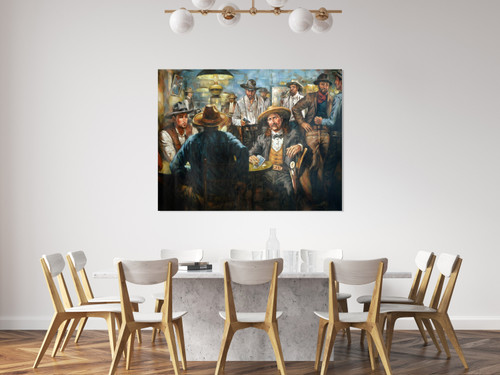 West Poker Gallery Wrap Room Scene