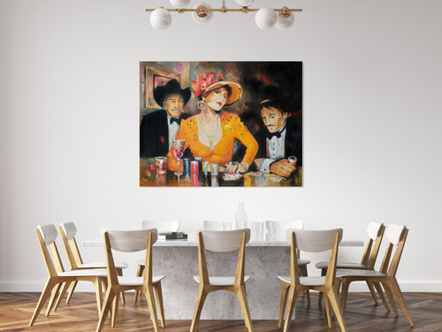 Western Lady Cards Gallery Wrap Close Up Image