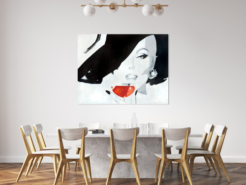 Blanco Lady 2 Wine Gallery Wrap Close Up Image