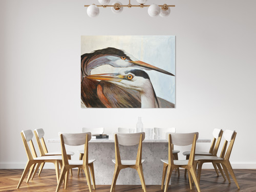 Heron 2 Gallery Wrap Close Up Image