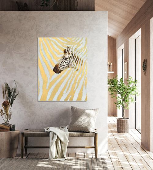 Zebra Stripes Gallery Wrap Room Scene