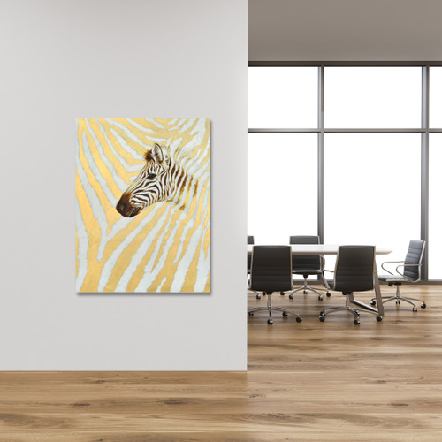 Zebra Stripes Gallery Wrap Close Up Image