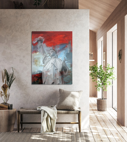Statue of Liberty Gallery Wrap Room Scene