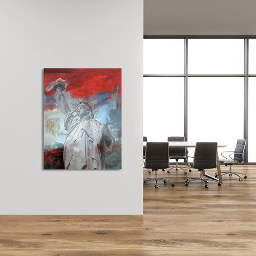 Statue of Liberty Gallery Wrap Close Up Image