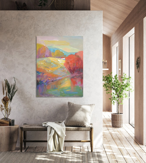 Whimsy Landscape 2 Wrap Room Scene