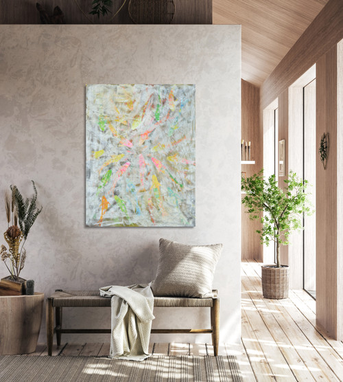 Modern Koi Gallery Wrap Room Scene