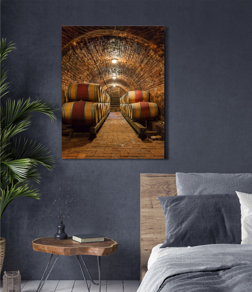 Wine Cellar Gallery Wrap Close Up Image