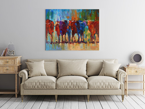 Wild Bulls Gallery Wrap