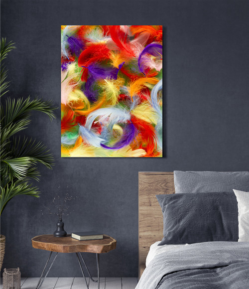 Feathers Gallery Wrap Close Up Image