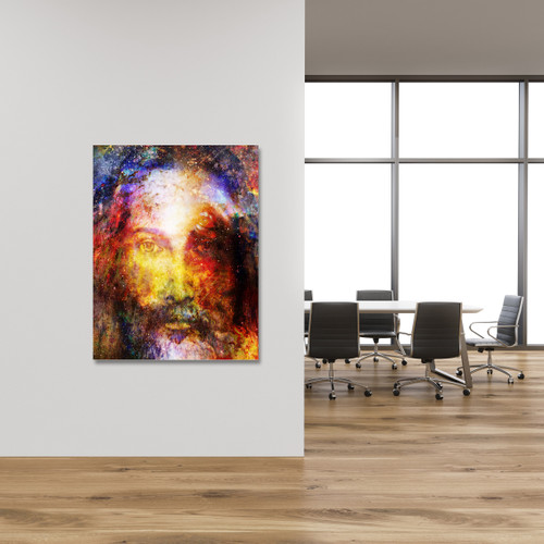 Face of Jesus Gallery Wrap Room Scene