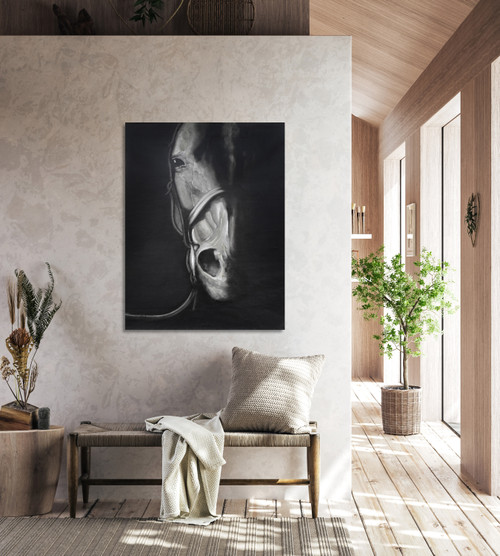 Black Horse Gallery Wrap Room Scene