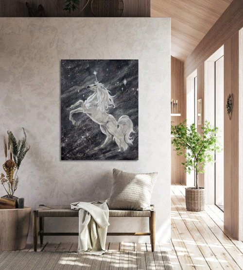 Unicorn Gallery Wrap Room Scene