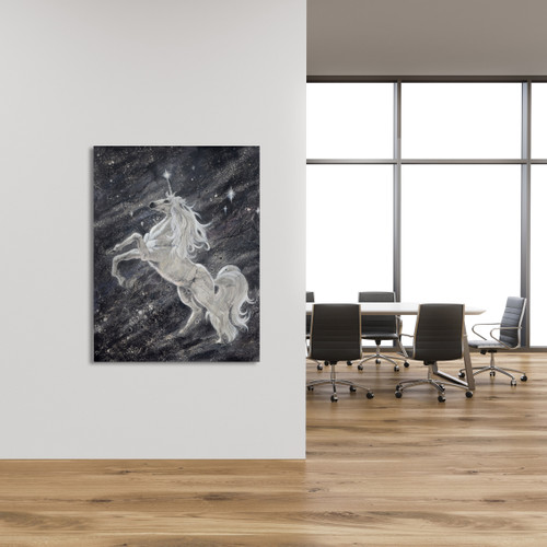 Unicorn Gallery Wrap Close Up Image