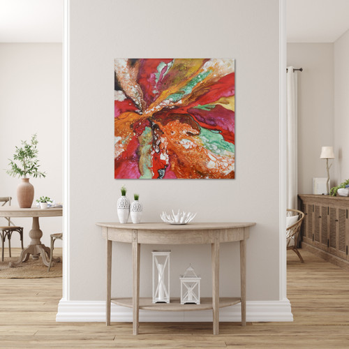 Abstract Explosion Gallery Wrap Room Scene
