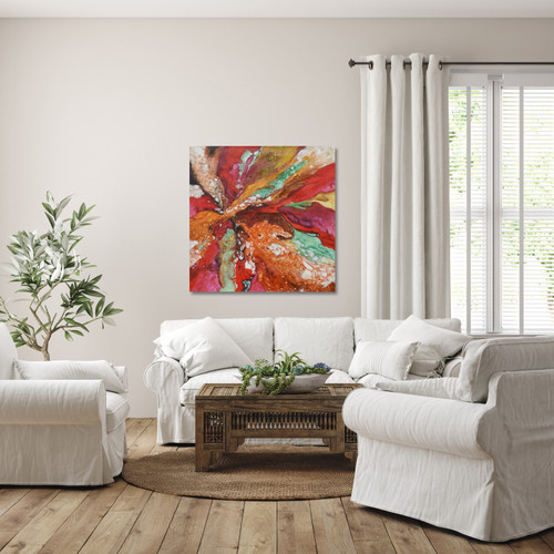 Abstract Explosion Gallery Wrap Close Up Image