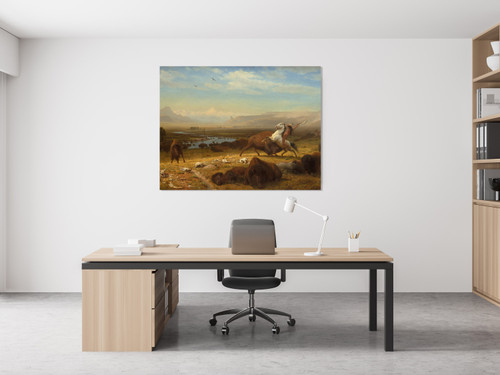 Cattle Drive Gallery Wrap Close Up Image