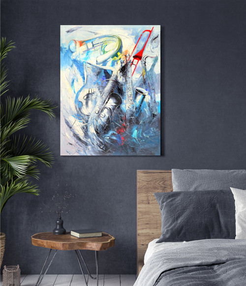 Music with Accents Gallery Wrap Close Up Image