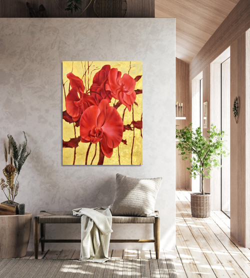 Red Orchid with Accents Gallery Wrap