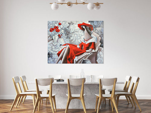 Abstract Lady 3 Room Scene