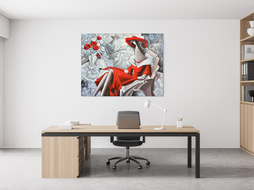 Abstract Lady 3 Close Up Image