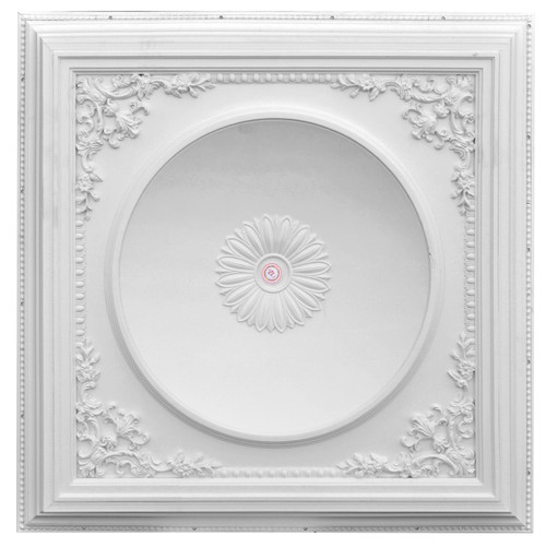 Elegant Large Dome Ceiling Medallion 58 Inch Square Room Scene