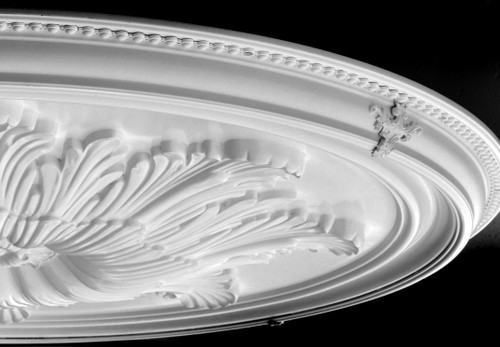 Grand Acanthus Round Ceiling Medallion 65 Inch Diameter Close Up Image