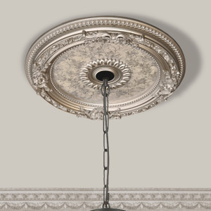 Petite Round Champagne Ceiling Medallion  24 Inch Diameter
