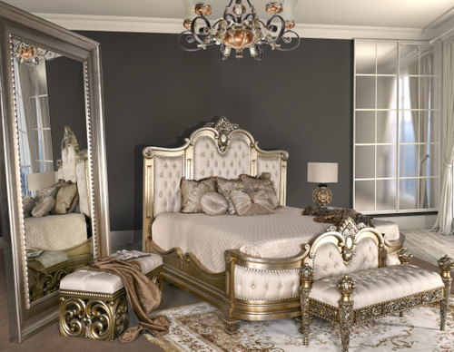 The Platine Maison Royal Bed  Hand Carved Mahogany